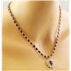 Image 3 : 33.63 CTW Ruby 14K Yellow Gold Diamond Necklace