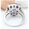 Image 3 : 6.90 CTW Natural Tanzanite 18K Solid White Gold Diamond Ring
