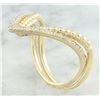 Image 3 : 0.28 CTW Diamond 14K Yellow Gold Double V Ring