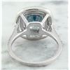 Image 3 : 6.35 CTW Zircon 14K White Gold Diamond Ring
