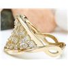 Image 3 : 1.28 CTW Natural Diamond 18K Solid Yellow Gold Ring