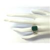 Image 4 : 7.49 CTW Natural Colombian Emerald And Diamond Ring In 18K Yellow Gold
