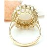 Image 3 : 5.55 CTW Natural Opal 18K Solid Yellow Gold Diamond Ring