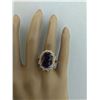 Image 5 : 8.60 CTW Amethyst Ruby 14K Yellow Gold Diamond Ring