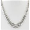 Image 2 : 24.00 CTW Natural Diamond Necklace 18K Solid White Gold