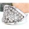 Image 2 : 1.40 CTW Natural Diamond 18K Solid White Gold Ring