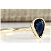 Image 2 : 0.52 CTW Natural Sapphire Ring In 18K Yellow Gold