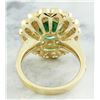 Image 4 : 4.40 CTW Emerald 14K Yellow Gold Diamond Ring