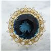 Image 1 : 10.00 CTW Topaz 18K Yellow Gold Diamond Ring