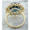 Image 3 : 10.00 CTW Topaz 18K Yellow Gold Diamond Ring