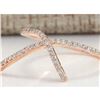 Image 2 : 0.25 CTW Natural Diamond Ring 14K Solid Rose Gold