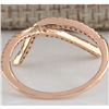Image 3 : 0.25 CTW Natural Diamond Ring 14K Solid Rose Gold