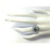 Image 4 : 4.40 CTW Natural Aquamarine And Diamond Ring In 18K Solid White Gold
