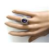 Image 4 : 7.55 CTW Natural Tanzanite And Diamond Ring In 14k Yellow Gold