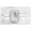 Image 1 : 0.84 CTW Diamond 18K White Gold Ring