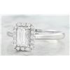 Image 2 : 0.84 CTW Diamond 18K White Gold Ring