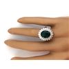 Image 5 : 4.96 CTW Natural Emerald 18K Solid White Gold Diamond Ring