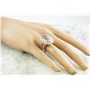 Image 5 : 14.20 CTW Morganite 18K White Gold Diamond Ring