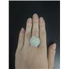Image 5 : 15.40 CTW Opal 14K White Gold Diamond Ring