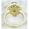 Image 4 : 3.16 CTW Emerald 14K Yellow Gold Diamond Ring