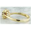 Image 3 : 0.72 CTW Garnet 18K Yellow Gold Diamond Ring