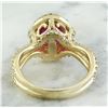 Image 3 : 3.04 CTW Ruby 18K Yellow Gold Diamond Ring