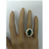 Image 5 : 5.67 CTW Emerald 18K Yellow Gold Diamond Ring
