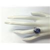 Image 4 : 6.80CTW Natural Blue Tanzanite And Diamond Ring 14K Solid White Gold