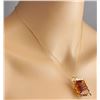 Image 4 : 55 CTW Natural Citrine Pendant In 18K Solid Yellow Gold