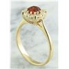 Image 5 : 0.72 CTW Garnet 14K Yellow Gold Diamond Ring