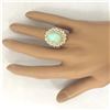 Image 5 : 7.68 CTW Natural Opal 18K Solid Yellow Gold Diamond Ring