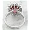 Image 4 : 7.07 CTW Tourmaline 14K White Gold Diamond ring