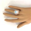 Image 6 : 8.58 CTW Natural Opal 14K Solid Rose Gold Diamond Ring