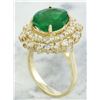 Image 3 : 5.93 CTW Emerald 18K Yellow Gold Diamond Ring