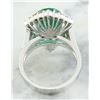 Image 4 : 6.15 CTW Emerald 18K White Gold Diamond Ring