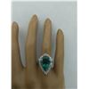 Image 5 : 6.15 CTW Emerald 18K White Gold Diamond Ring
