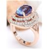 Image 5 : 5.33 CTW Natural Tanzanite 14K Solid Rose Gold Diamond Ring