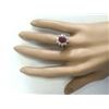 Image 4 : 3.55 CTW Natural Ruby And Diamond Ring In 14k Yellow Gold