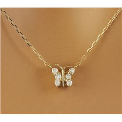 0.20 CTW Diamond 18K Yellow Gold Necklace