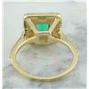 Image 3 : 1.55 CTW Emerald 18K Yellow Gold Diamond Ring