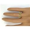 Image 5 : 0.45 CTW Natural Emerald 14K Solid Yellow Gold Diamond Ring