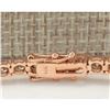 Image 2 : 8.31 CTW Natural Diamond Bracelet In 18K Rose Gold