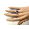 Image 4 : 3.10 CTW Natural Tanzanite And Diamond Ring In 18K Rose Gold