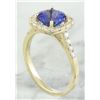 Image 3 : 2.28 CTW Tanzanite 14K Yellow Gold Diamond ring
