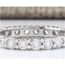 2.00 CTW Natural Diamond Ring In 14k White Gold