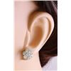 Image 5 : 3.00 CTW Natural Diamond 18K Solid White Gold Earrings