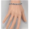 Image 3 : 12.80 CTW Natural Blue Sapphire Diamond Bracelet 14K Solid White Gold