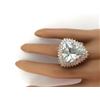 Image 5 : 18.22 CTW Natural Aquamarine 18K Solid White Gold Diamond Ring