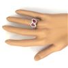 Image 6 : 2.34 CTW Natural Tourmaline 18K Solid White Gold Diamond Ring