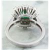 Image 3 : 2.30 CTW Emerald 14K White Gold Diamond ring